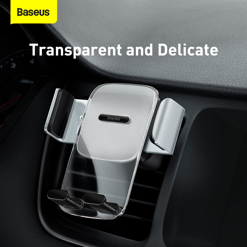 Baseus Easy Control Clamp Car Mount Holder Air Outlet Version Silver