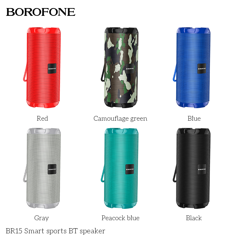 BOROFONE BR15 Portable Bluetooth Smart Sports BT Speaker Black