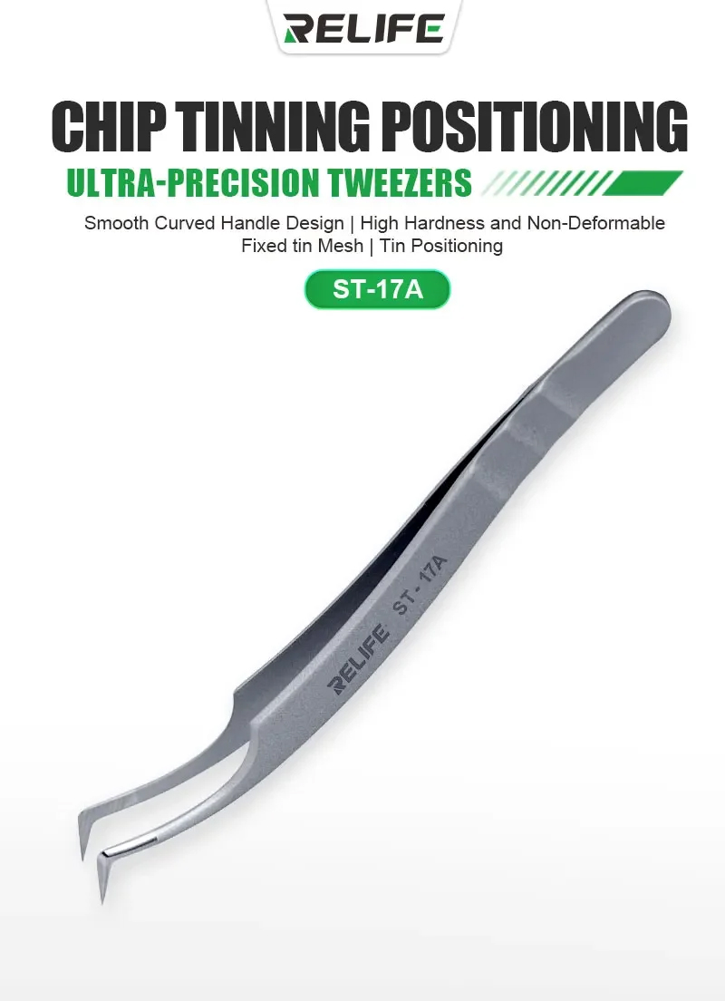 SUNSHINE ST-17A Ultra-Precision Tweezers for IC Chip Tinning