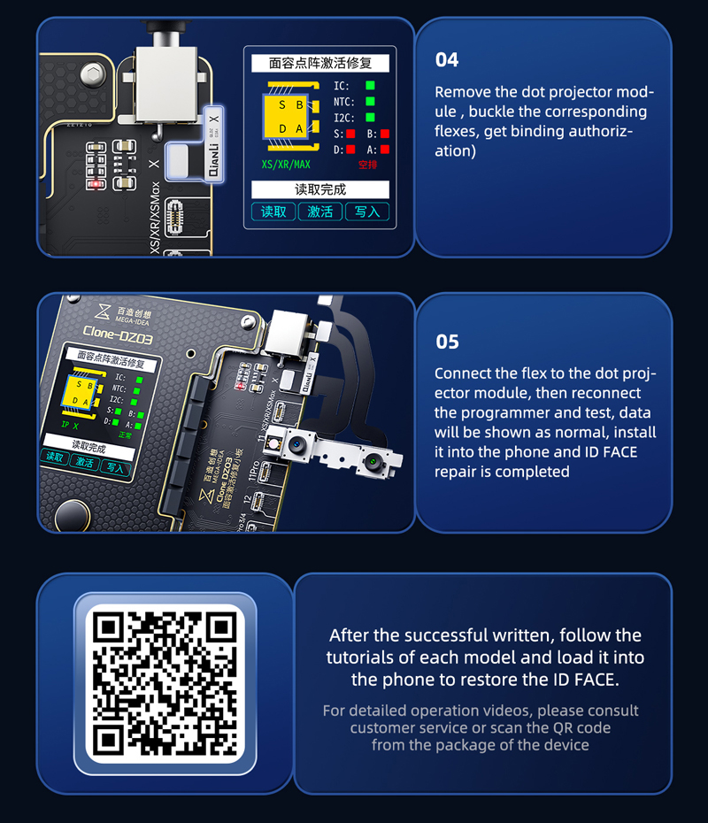 QIANLI MEGA-IDEA Clone DZ03 Dot Matrix Repair Instrument with Dot ...
