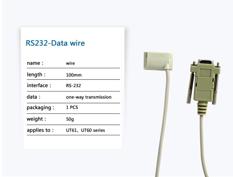 UT61 Series RF NEW UTD02 RS232 data cable for UT60 