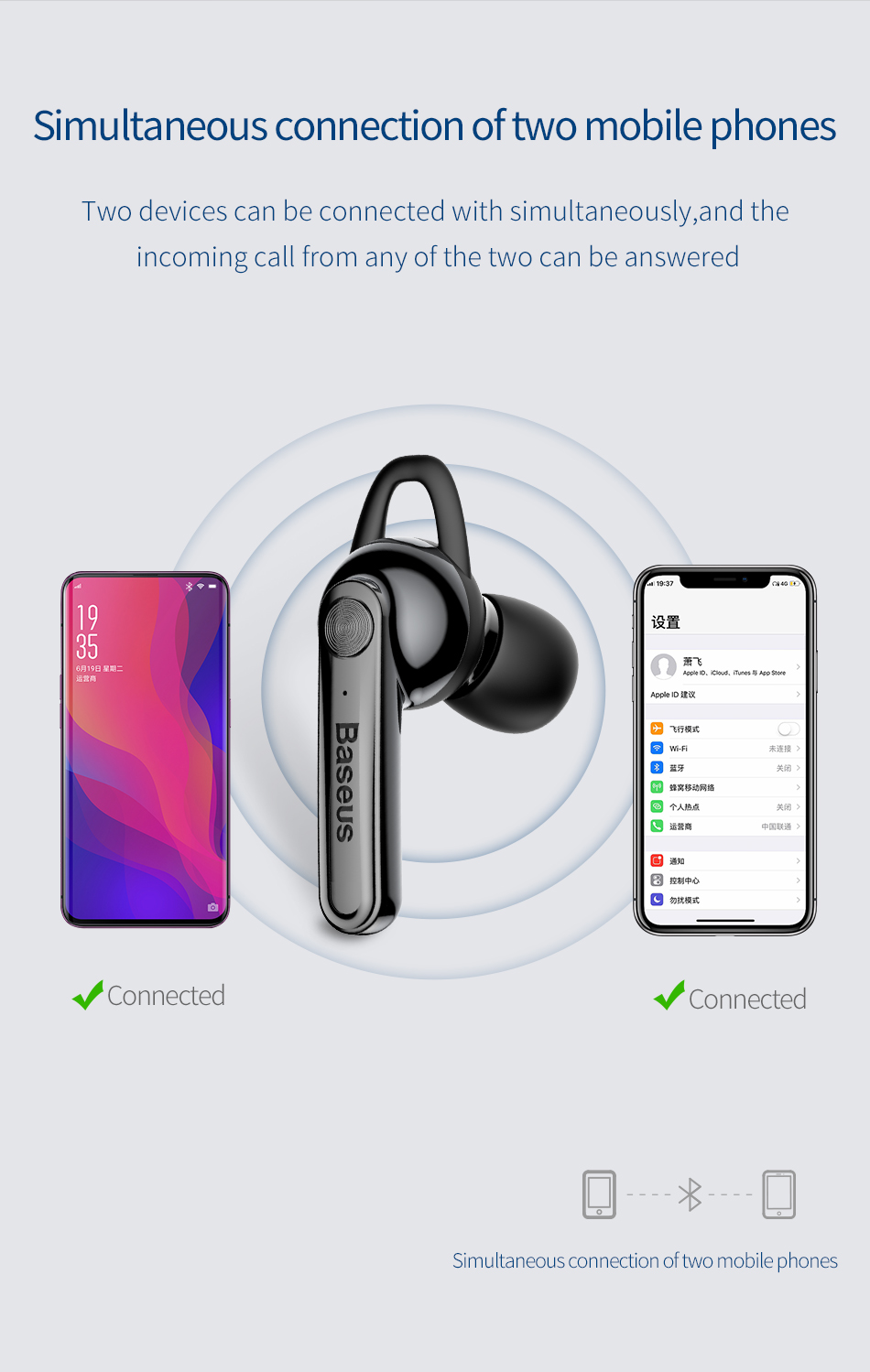 Baseus magnetic sales wireless earphone