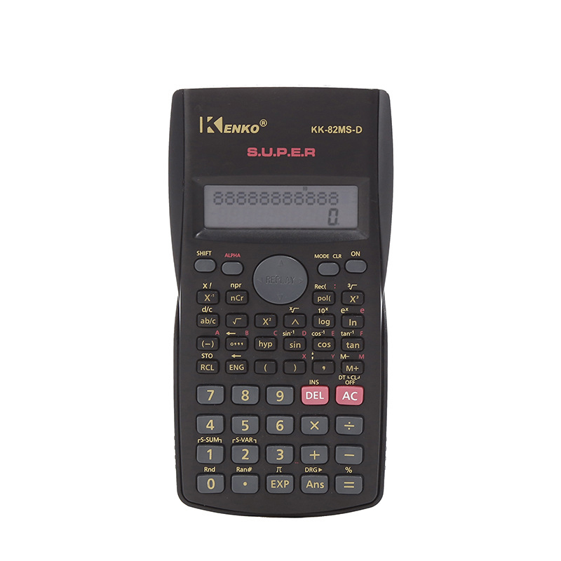 con display 2-LINE Calcolatrice scientifica per gli studenti Kenko-KK-82MS-5 