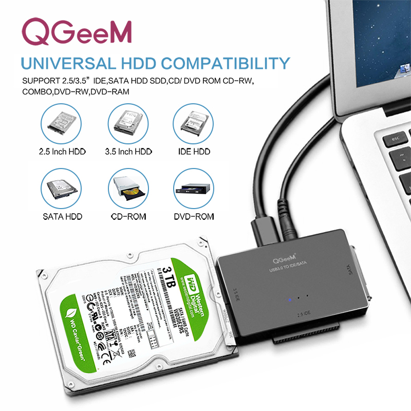 Ugreen SATA vers USB adaptateur IDE USB 3.0 2.0 Sata 3 –