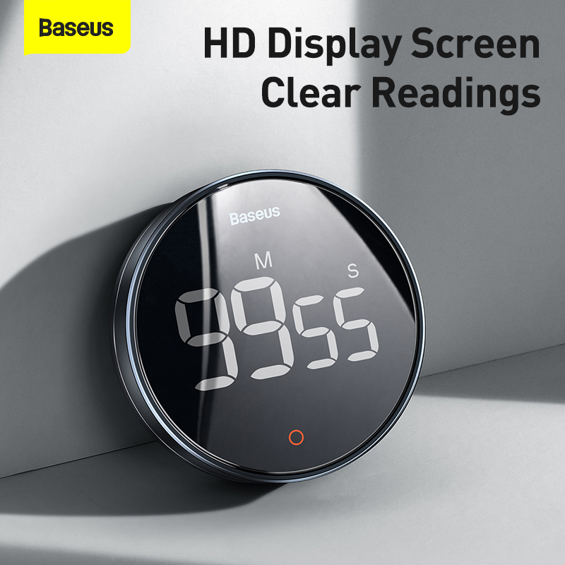 Baseus Heyo Rotation Countdown Timer Pro Dark Grey