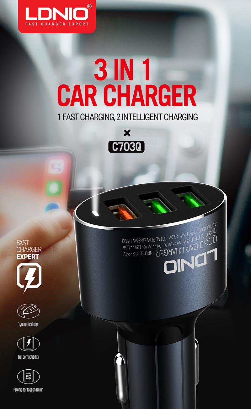 USB Car Charger Kit 2A - Micro USB - Huawei, Xiaomi, Wiko, Asus