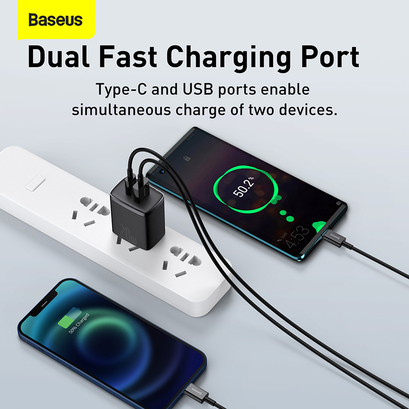 Baseus Compact Quick Charger 20W Price in Bangladesh