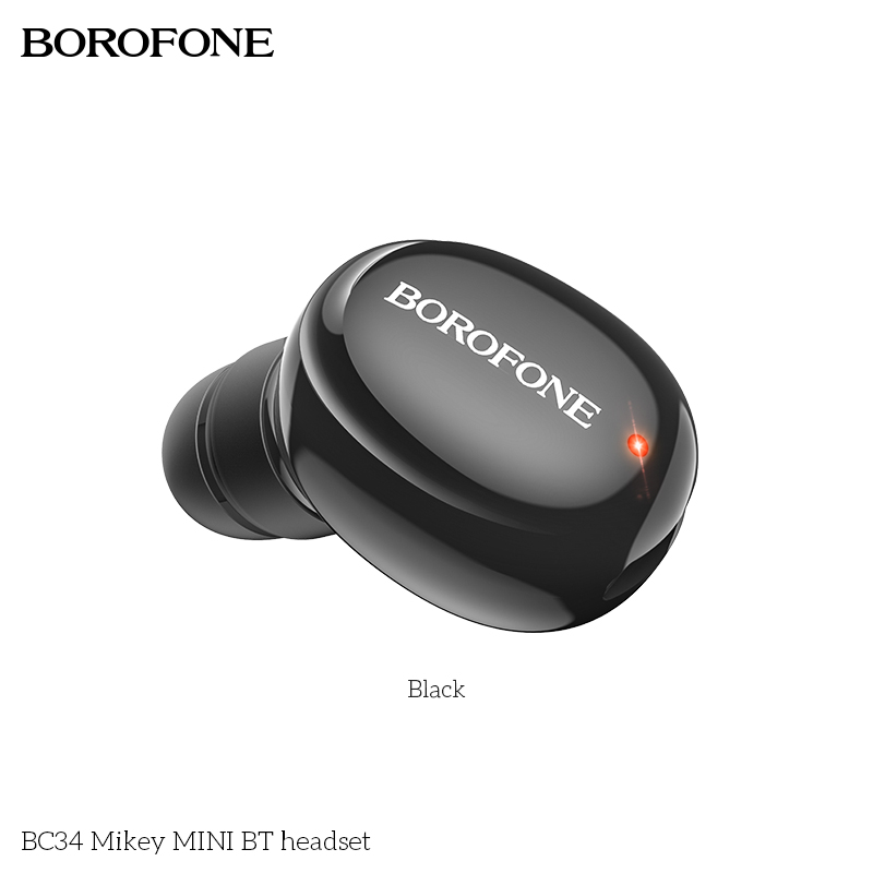 BOROFONE BC34 Mini Wireless Bluetooth Earbuds Single Ear Earphone
