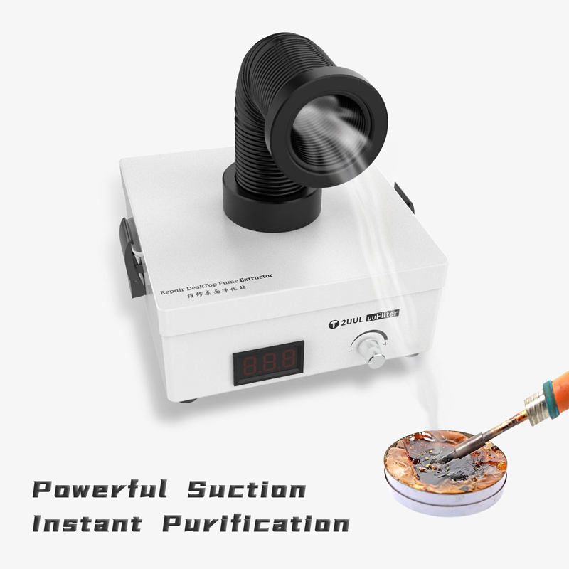 2UUL Desktop Fume Extractor 100-240V US Adapter