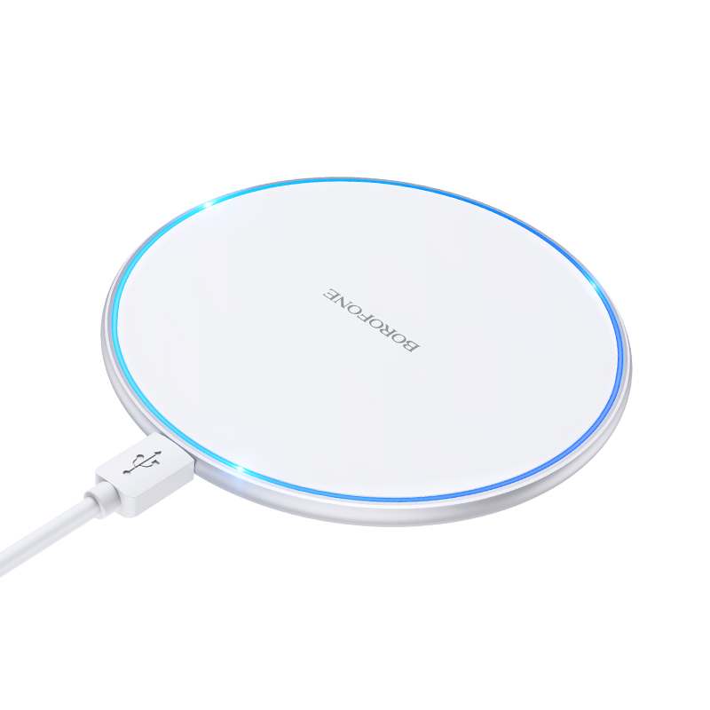 BOROFONE BQ3 Pro 15W Wireless Fast Charger Silver