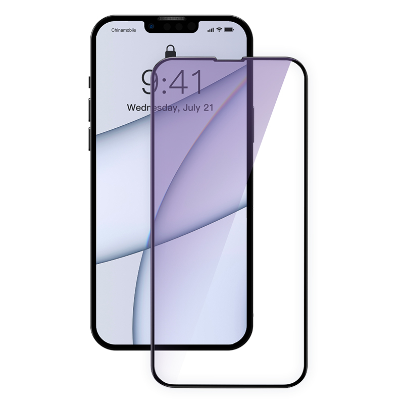 Funda de Cristal Fosco BASEUS para iPhone 13 Pro Dura con Marco de Gel  Transparente Arws000702