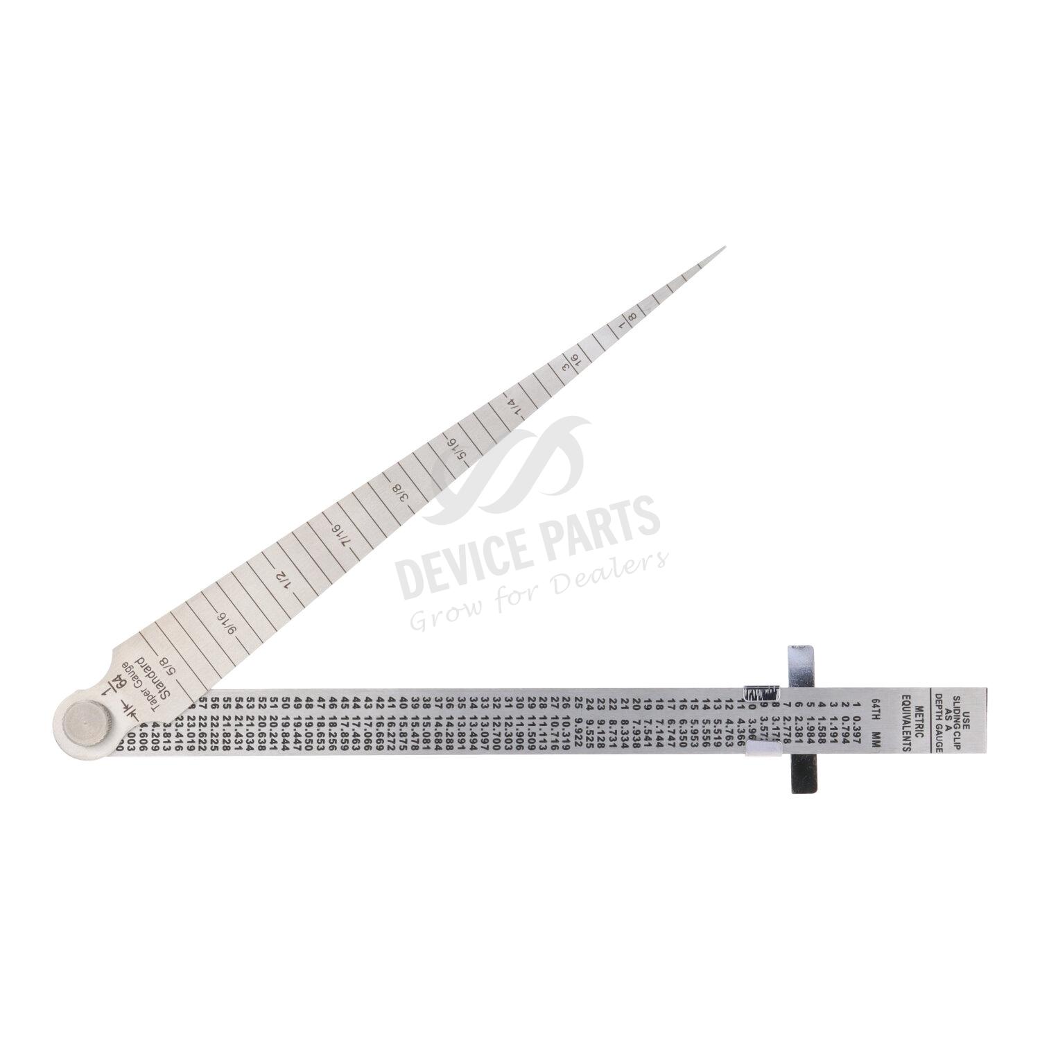 Engineering Gap Ruler Stainless Steel Taper Weld Sense Hole Inspection Gap Ruler Depth Gauge