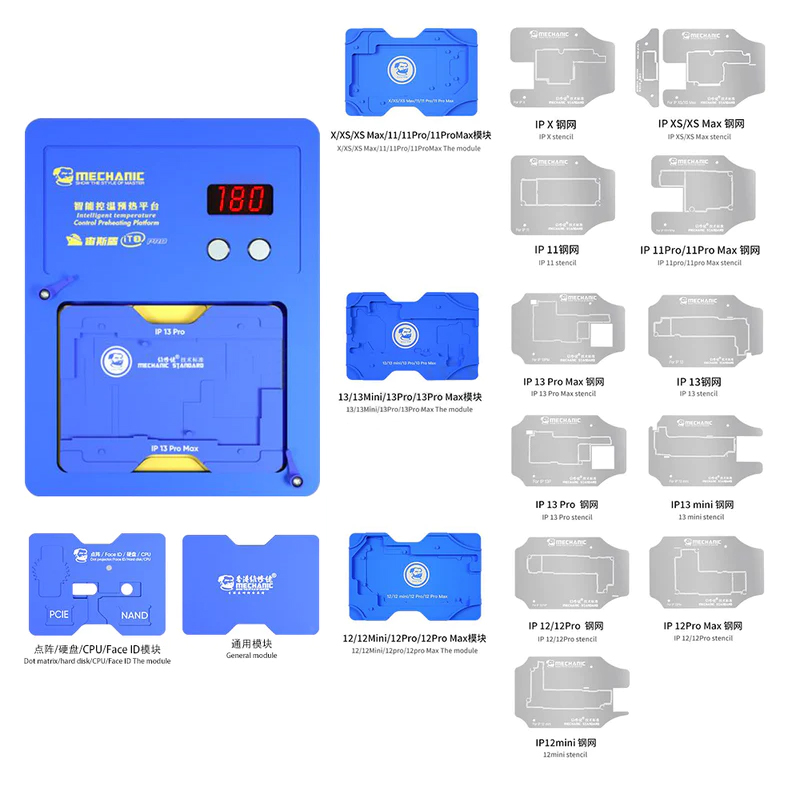 Mechanic IT3 Pro Motherboard Layered/IC Chip BGA Stencil/Dot Matrix ...