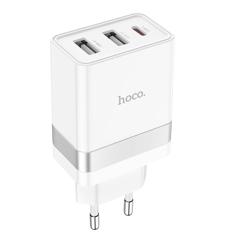 HOCO N21 Pro PD30W 2A1C Tourer Series Charger White EU Adapter