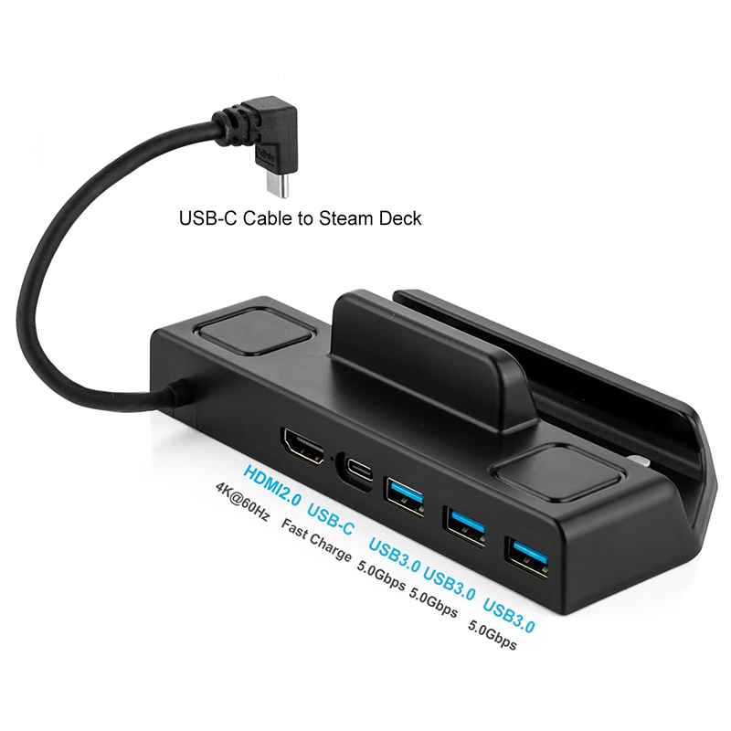 Dock for Steam Deck Ultimate Gaming Hub: HDMI to TV, Charging, and