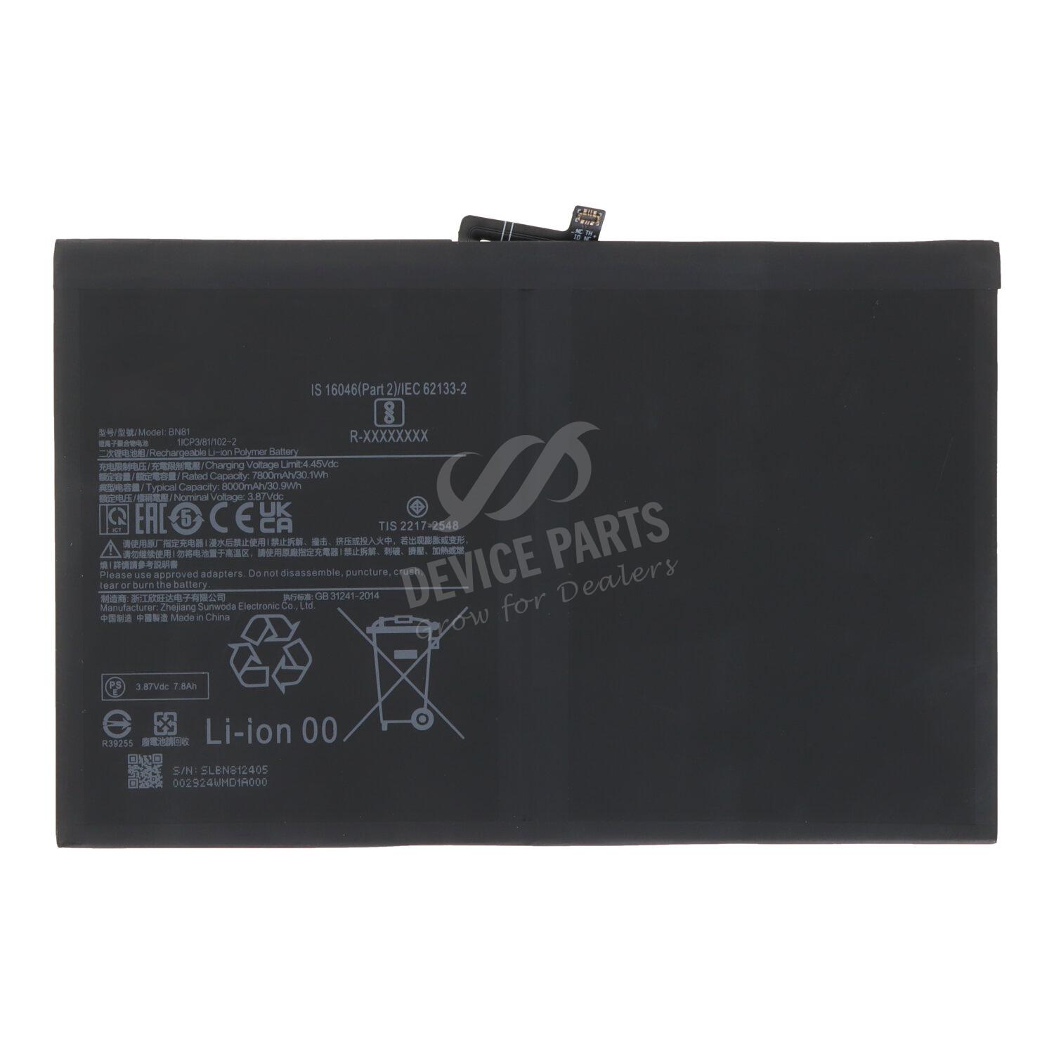 Batterie De Rechange Pour Redmi Pad / Redmi Pad SE - Avec Kit D'outils De Remplacement