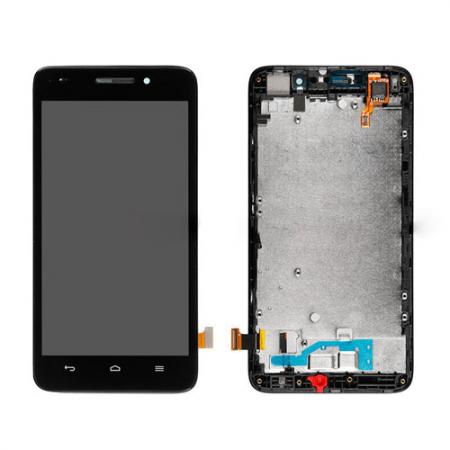 Screen Replacement With Frame for Huawei G620S Black